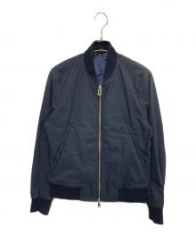 PS Paul Smith（ＰＳポールスミス）の古着「シャドーチェックブルゾン」｜ネイビー