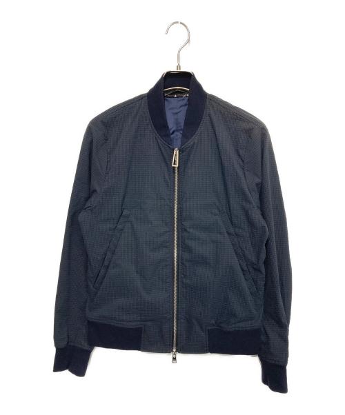 PS Paul Smith（ＰＳポールスミス）PS Paul Smith (ＰＳポールスミス) シャドーチェックブルゾン ネイビー サイズ:Mの古着・服飾アイテム