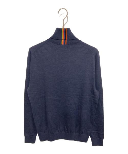 PAUL SMITH（ポールスミス）Paul Smith (ポールスミス) マルチストライプ ニット ネイビー サイズ:Ｍの古着・服飾アイテム