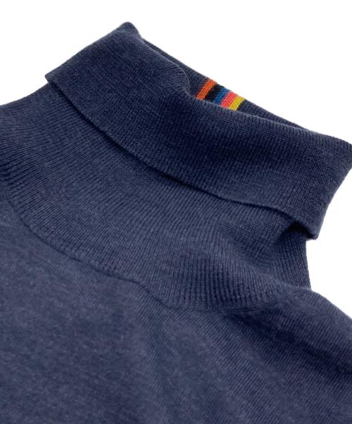 PAUL SMITH（ポールスミス）Paul Smith (ポールスミス) マルチストライプ ニット ネイビー サイズ:Ｍの古着・服飾アイテム