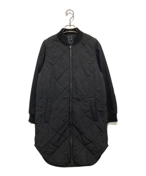 Munich（ミューニック）Munich (ミューニック) キルティングタフタメルトン 2wayコート ブラック サイズ:Ｓ 未使用品の古着・服飾アイテム