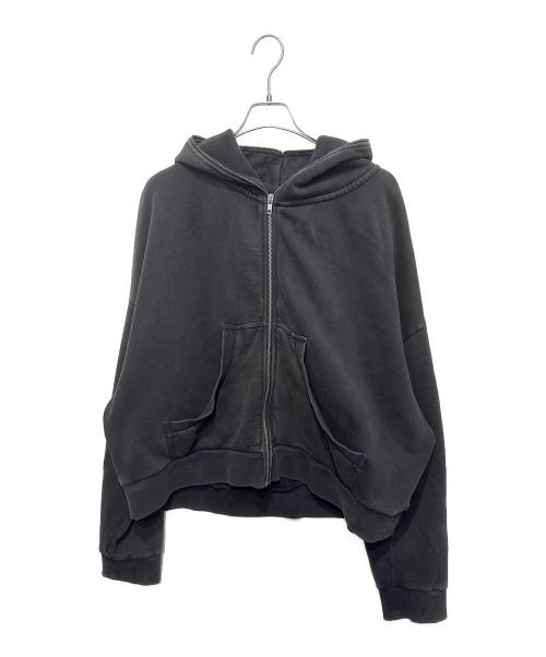entire studios（エンタイアスタジオ）entire studios (エンタイアスタジオ) 加工ジップフーディ グレー サイズ:Ｍの古着・服飾アイテム