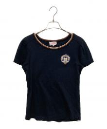 Vivienne Westwood RED LABEL（ヴィヴィアンウエストウッドレッドレーベル）の古着「オーブワッペン付き半袖カットソー」｜ブラック