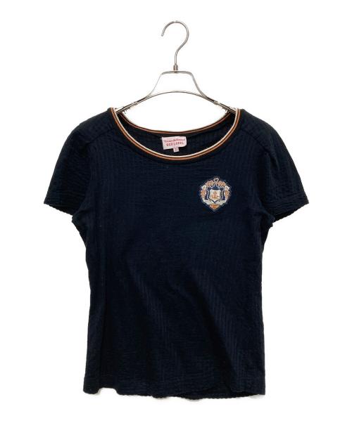 Vivienne Westwood RED LABEL（ヴィヴィアンウエストウッドレッドレーベル）Vivienne Westwood RED LABEL (ヴィヴィアンウエストウッドレッドレーベル) オーブワッペン付き半袖カットソー ブラック サイズ:2の古着・服飾アイテム