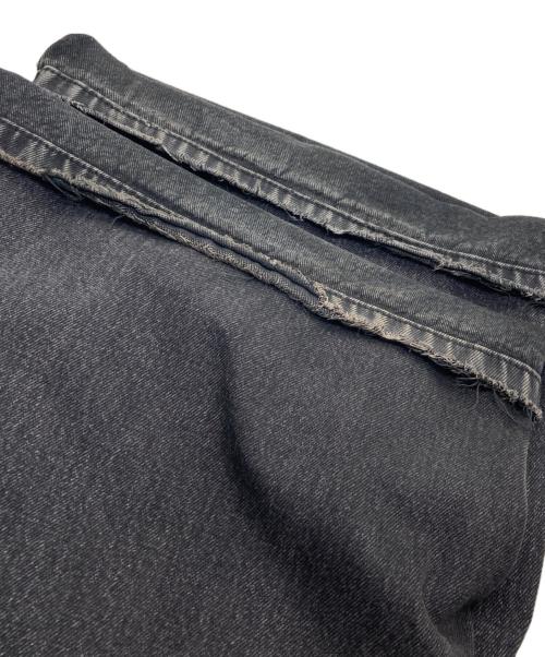 masonprince（メゾンプリンス）MASONPRINCE (メゾンプリンス) サイドベルトデニムパンツ ブラック サイズ:2の古着・服飾アイテム