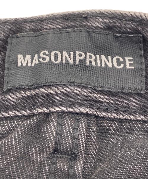 masonprince（メゾンプリンス）MASONPRINCE (メゾンプリンス) サイドベルトデニムパンツ ブラック サイズ:2の古着・服飾アイテム
