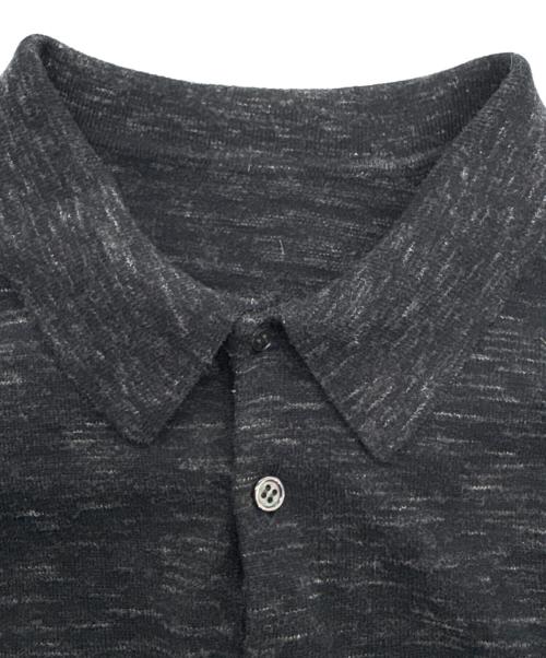 crepuscule（クレプスキュール）crepuscule (クレプスキュール) ハイゲージニットポロシャツ ブラック サイズ:1の古着・服飾アイテム