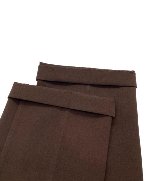 FRAMeWORK（フレームワーク）FRAMeWORK (フレームワーク) セミフレアパンツ ブラウン サイズ:38 未使用品の古着・服飾アイテム