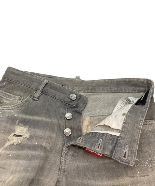 DSQUARED2（ディースクエアード）DSQUARED2 (ディースクエアード) セクシーツイストデニムパンツ グレー サイズ:46の古着・服飾アイテム