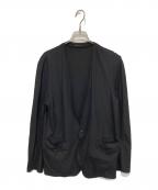 UNITED ARROWSユナイテッドアローズ）の古着「ノーカラー カット ジャケット」｜ブラック