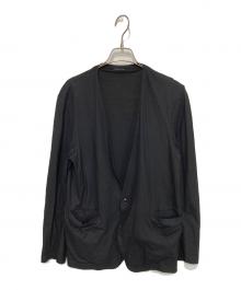 UNITED ARROWS（ユナイテッドアローズ）の古着「ノーカラー カット ジャケット」｜ブラック