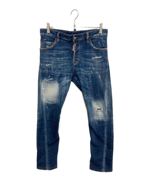 DSQUARED2（ディースクエアード）DSQUARED2 (ディースクエアード) セクシーツイストデニムパンツ インディゴ サイズ:46の古着・服飾アイテム
