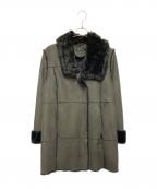 LAUREN RALPH LAURENローレンラルフローレン）の古着「フェイクムートンコート」｜オリーブ