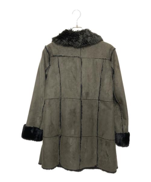 LAUREN RALPH LAUREN（ローレンラルフローレン）LAUREN RALPH LAUREN (ローレンラルフローレン) フェイクムートンコート オリーブ サイズ:Ｍの古着・服飾アイテム