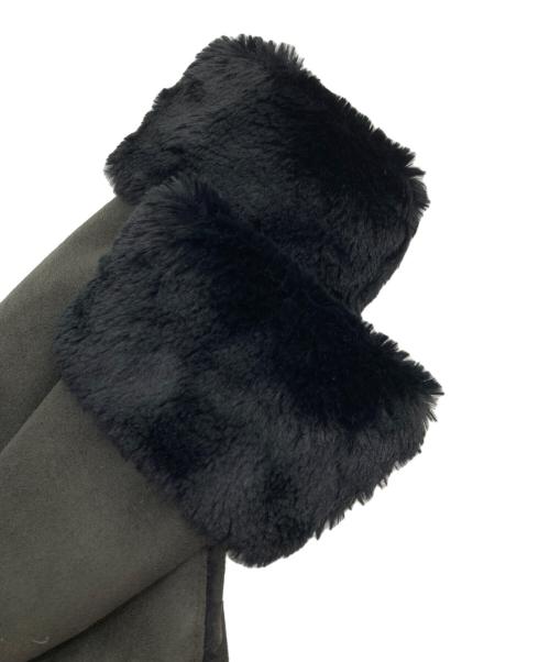 LAUREN RALPH LAUREN（ローレンラルフローレン）LAUREN RALPH LAUREN (ローレンラルフローレン) フェイクムートンコート オリーブ サイズ:Ｍの古着・服飾アイテム