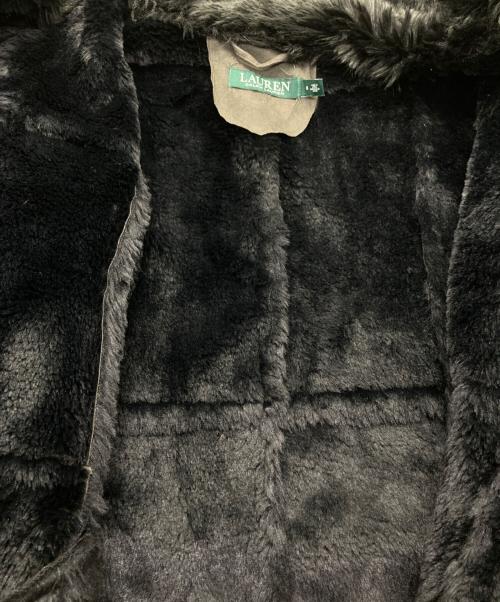 LAUREN RALPH LAUREN（ローレンラルフローレン）LAUREN RALPH LAUREN (ローレンラルフローレン) フェイクムートンコート オリーブ サイズ:Ｍの古着・服飾アイテム