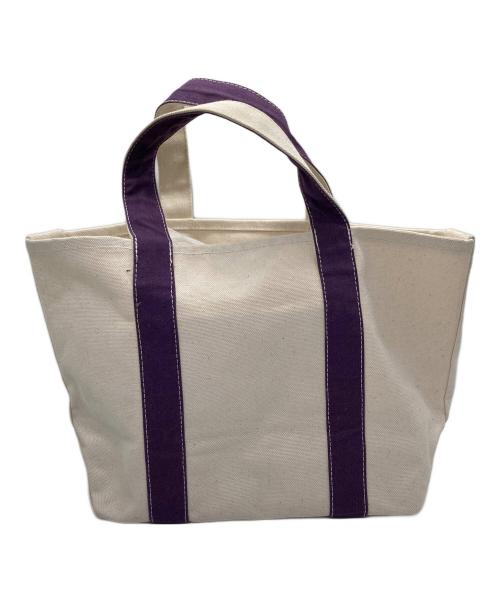 Ron Herman（ロンハーマン）Ron Herman (ロンハーマン) オーガニックキャンバストート アイボリー×パープルの古着・服飾アイテム