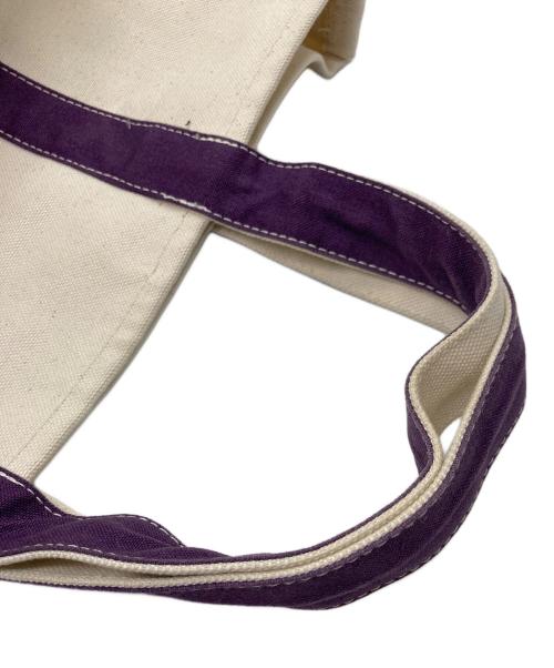 Ron Herman（ロンハーマン）Ron Herman (ロンハーマン) オーガニックキャンバストート アイボリー×パープルの古着・服飾アイテム