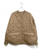 CALUX×DEUXIEME CLASSEキャラクス×ドゥーズィエム クラス）の古着「QUILTED リバーシブル中綿ジャケット」｜ベージュ