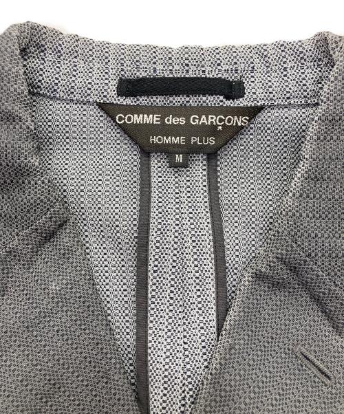 COMME des GARCONS HOMME PLUS（コムデギャルソンオムプリュス）COMME des GARCONS HOMME PLUS (コムデギャルソンオムプリュス) 製品染めサファリテーラードジャケット グレー サイズ:Ｍの古着・服飾アイテム