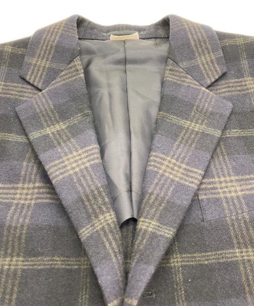 COMME des GARCONS HOMME DEUX（コムデギャルソン オム ドゥ）COMME des GARCONS HOMME DEUX (コムデギャルソン オム ドゥ) 3Bチェックテーラードジャケット ネイビー×グリーン サイズ:Ｓの古着・服飾アイテム