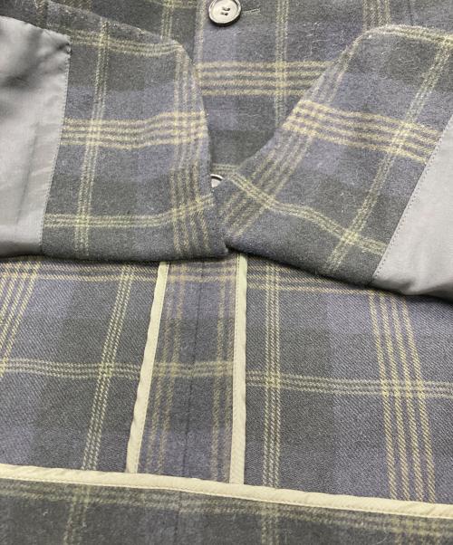 COMME des GARCONS HOMME DEUX（コムデギャルソン オム ドゥ）COMME des GARCONS HOMME DEUX (コムデギャルソン オム ドゥ) 3Bチェックテーラードジャケット ネイビー×グリーン サイズ:Ｓの古着・服飾アイテム