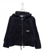 Engineered Garmentsエンジニアドガーメンツ）の古着「コーデュロイフーデッドジャケット」｜ブラック