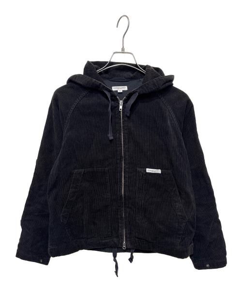 Engineered Garments（エンジニアド ガーメンツ）Engineered Garments (エンジニアドガーメンツ) コーデュロイフーデッドジャケット ブラック サイズ:XSの古着・服飾アイテム