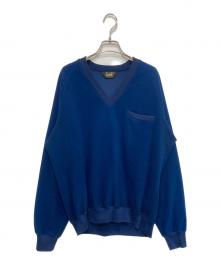 LEE（リー）の古着「ヴィンテージVネックベロアスウェット」｜ネイビー