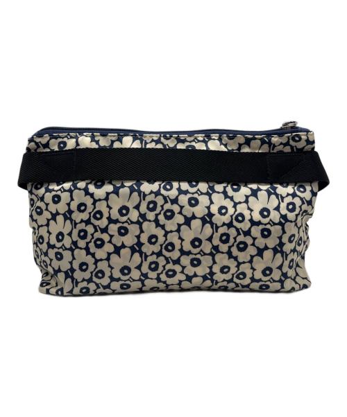 marimekko（マリメッコ）marimekko (マリメッコ) ニート クロスボディ ウニッコ ホワイト×ネイビーの古着・服飾アイテム