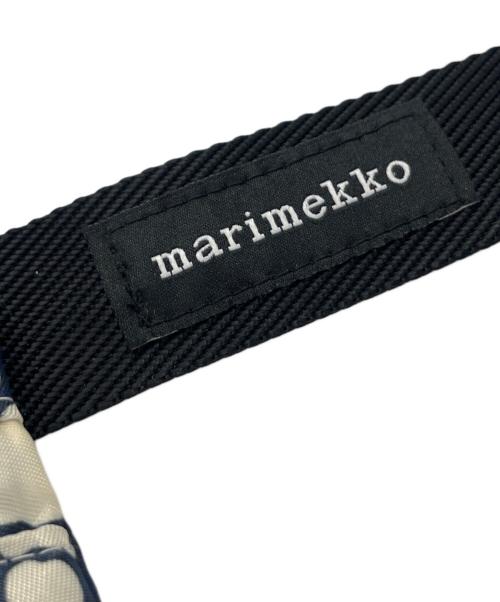 marimekko（マリメッコ）marimekko (マリメッコ) ニート クロスボディ ウニッコ ホワイト×ネイビーの古着・服飾アイテム