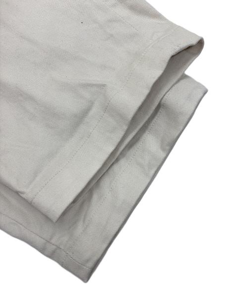 STEVEN ALAN（スティーブンアラン）STEVEN ALAN (スティーブンアラン) ドリル インツープリーツ ドレス トラウザーズ テーパード アイボリー サイズ:Lの古着・服飾アイテム