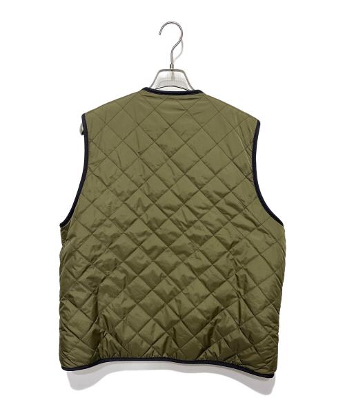 Barbour（バブアー）Barbour (バブアー) green label relaxing (グリーンレーベルリラクシング) 別注リバーシブルベスト オリーブ サイズ:38の古着・服飾アイテム