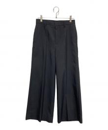 MONKEY TIME（モンキータイム）の古着「センタープレスワイドパンツ」｜ブラック