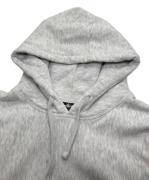 stussy（ステューシー）stussy (ステューシー) 8ボールロゴフーディ グレー サイズ:XLの古着・服飾アイテム