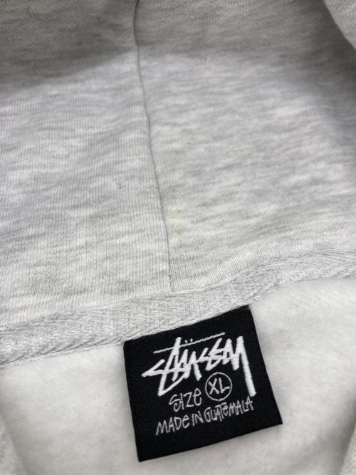 stussy（ステューシー）stussy (ステューシー) 8ボールロゴフーディ グレー サイズ:XLの古着・服飾アイテム