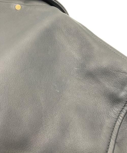 PAUL SMITH（ポールスミス）PAUL SMITH (ポールスミス) フェザー裏地 ダブルライダースジャケット ブラック サイズ:Ｍの古着・服飾アイテム