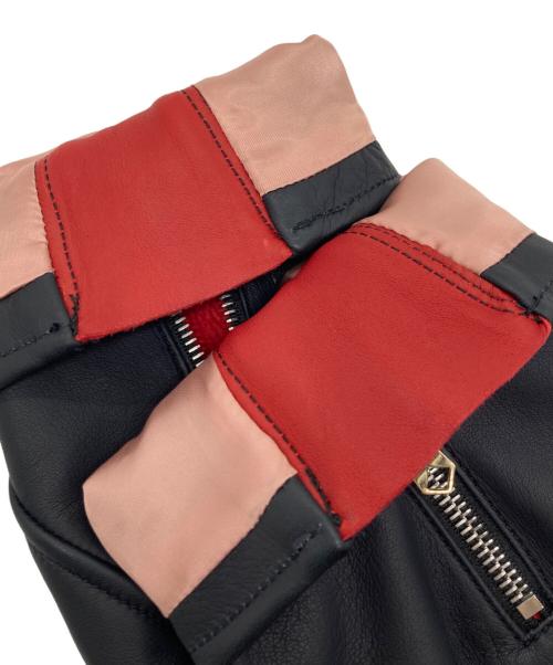 PAUL SMITH（ポールスミス）PAUL SMITH (ポールスミス) フェザー裏地 ダブルライダースジャケット ブラック サイズ:Ｍの古着・服飾アイテム