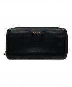 PAUL SMITHポールスミス）の古着「ラウンドファスナーウォレット」｜ブラック