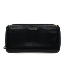PAUL SMITH（ポールスミス）の古着「ラウンドファスナーウォレット」｜ブラック