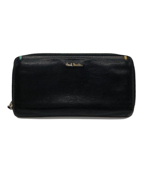 PAUL SMITH（ポールスミス）Paul Smith (ポールスミス) ラウンドファスナーウォレット ブラックの古着・服飾アイテム