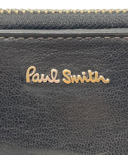 PAUL SMITH（ポールスミス）Paul Smith (ポールスミス) ラウンドファスナーウォレット ブラックの古着・服飾アイテム