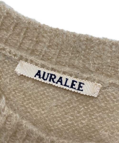 AURALEE（オーラリー）AURALEE (オーラリー) ブラッシュド スパーキッド モヘヤ ニット ベージュ サイズ:4の古着・服飾アイテム