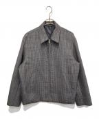 AURALEEオーラリー）の古着「ダブルフェイスチェックジップブルゾン」｜グレー