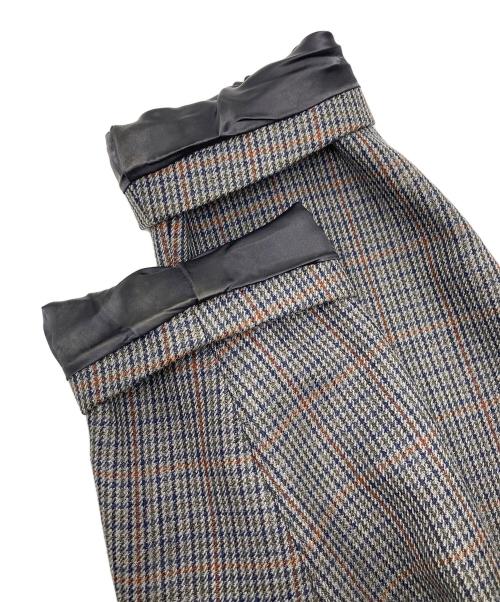 AURALEE（オーラリー）AURALEE (オーラリー) ダブルフェイスチェックジップブルゾン グレー サイズ:4の古着・服飾アイテム