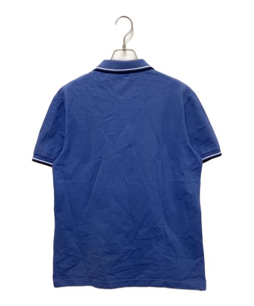 PRADA（プラダ）PRADA (プラダ) ラバーロゴポロシャツ ブルー サイズ:Lの古着・服飾アイテム