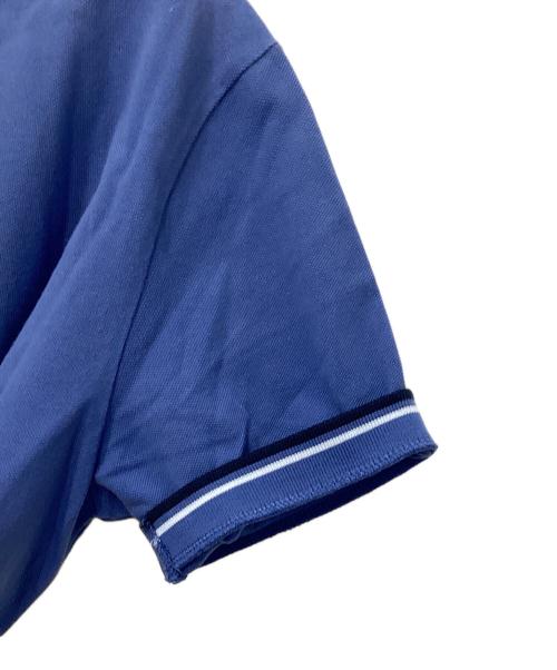 PRADA（プラダ）PRADA (プラダ) ラバーロゴポロシャツ ブルー サイズ:Lの古着・服飾アイテム