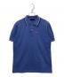 PRADA（プラダ）の古着「ラバーロゴポロシャツ」｜ブルー