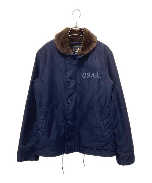 ALPHA（アルファ）ALPHA (アルファ) N-1 デッキジャケット ネイビー サイズ:Ｍの古着・服飾アイテム