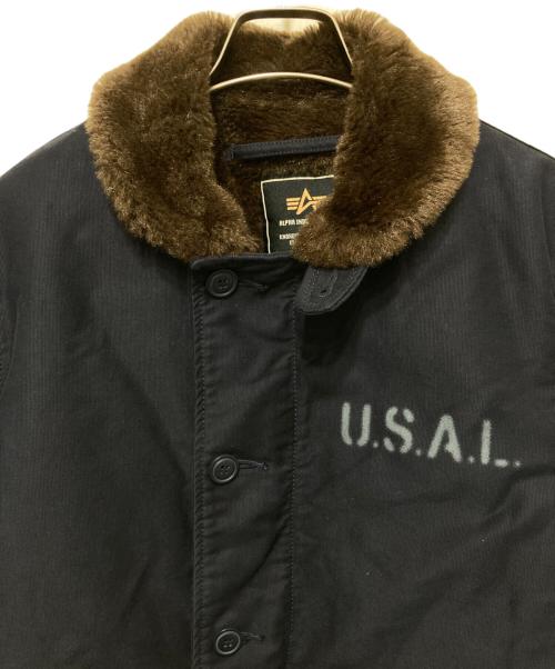 ALPHA（アルファ）ALPHA (アルファ) N-1 デッキジャケット ネイビー サイズ:Ｍの古着・服飾アイテム